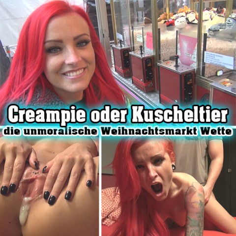 Creampie oder Kuscheltier - die unmoralische Weihnachtsmarkt Wette