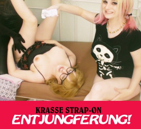 Krasse Strap-On Entjungferung!