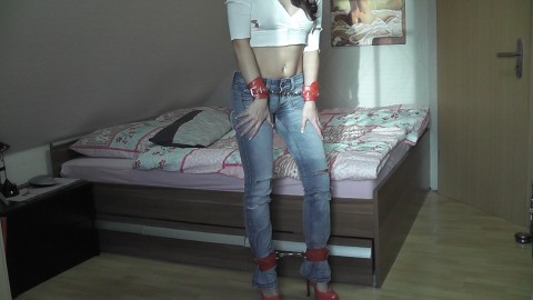 Hot Jeans und Top