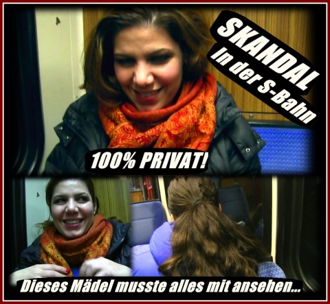 100% REAL und PRIVAT! Öffentlich in der S-Bahn gefingert und geblasen!