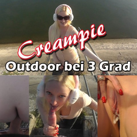 Creampie Outdoor bei 3 Grad - GEIL!