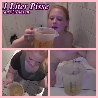 1 Liter Pisse aus 2 Blasen