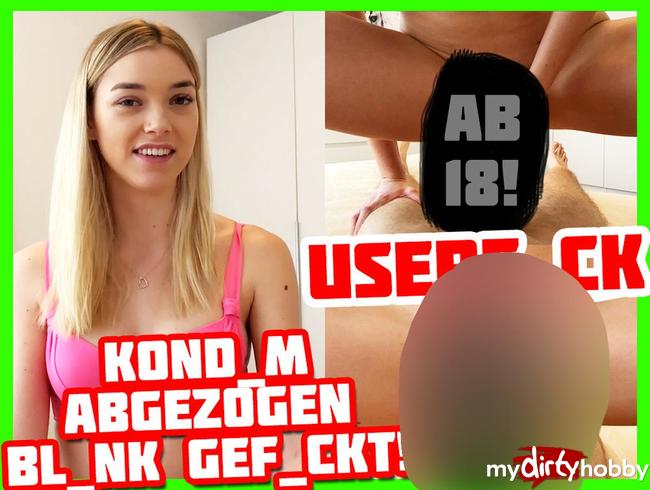 Userfick einfach blank! Kondom abgezogen! | Anny Aurora
