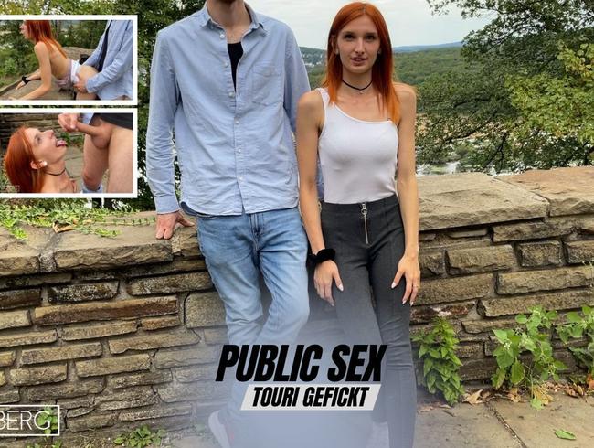 PUBLIC SEX! Touri auf Aussichtsplattform gefickt!