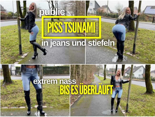 PISS TSUNAMI in Jeans und Stiefeln | So viel bis es überläuft