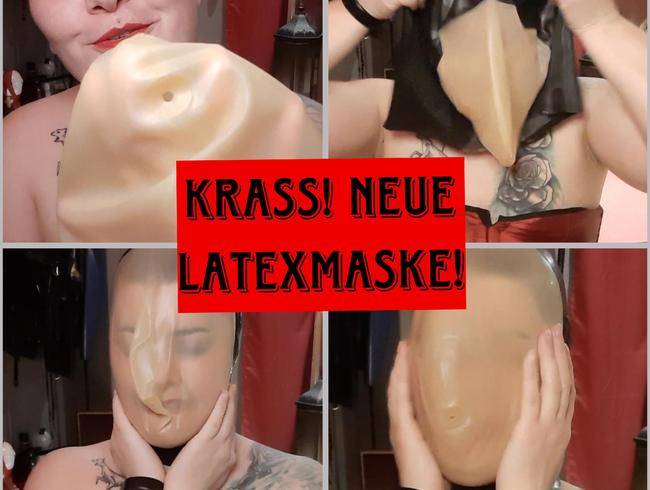 Krass! Neue Latexmaske raubt mir den Atem