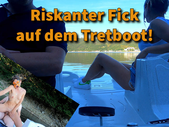 Riskanter Fick auf dem Tretboot! Jeder kann uns sehen!